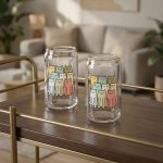 Cute Cats On Cats Glasses - Set Of 2 1