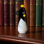 Cute Penguin Glass Desk Pet