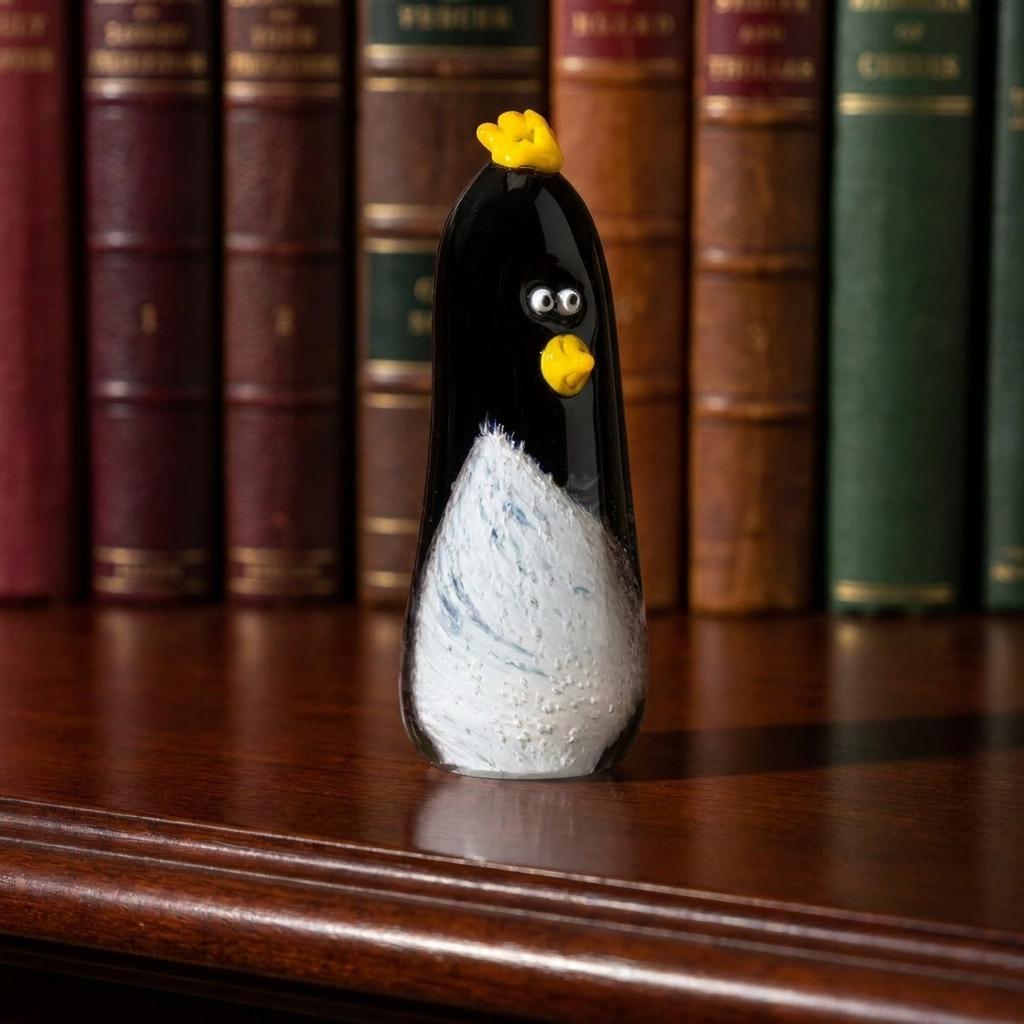 Cute Penguin Glass Desk Pet Cute Penguin Glass Desk Pet