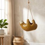 Cute Serene Sloth Hanging Planter 2