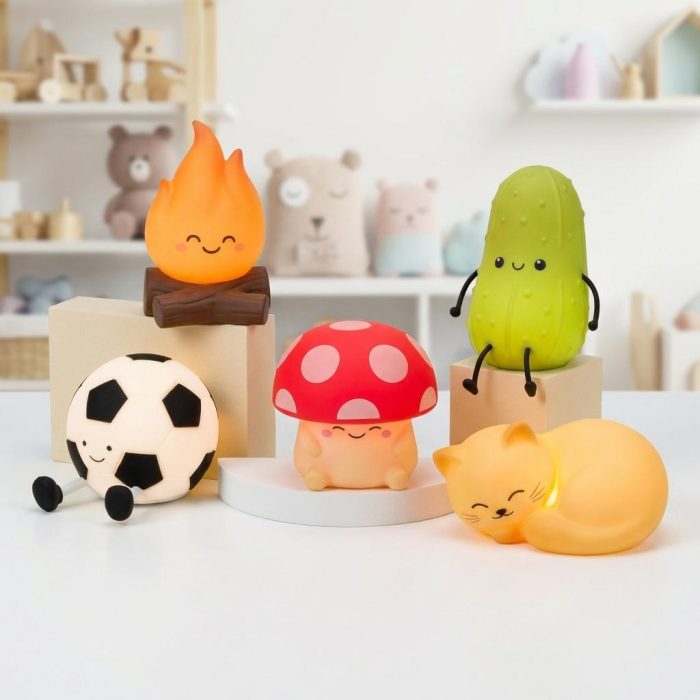 Cute Silly Soccer Ball Squishy Light 2