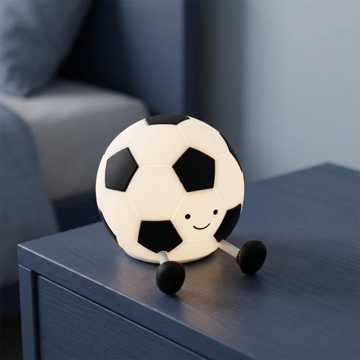 Cute Silly Soccer Ball Squishy Light 3