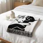 Cute Snuggle Cat Throw Blanket 2