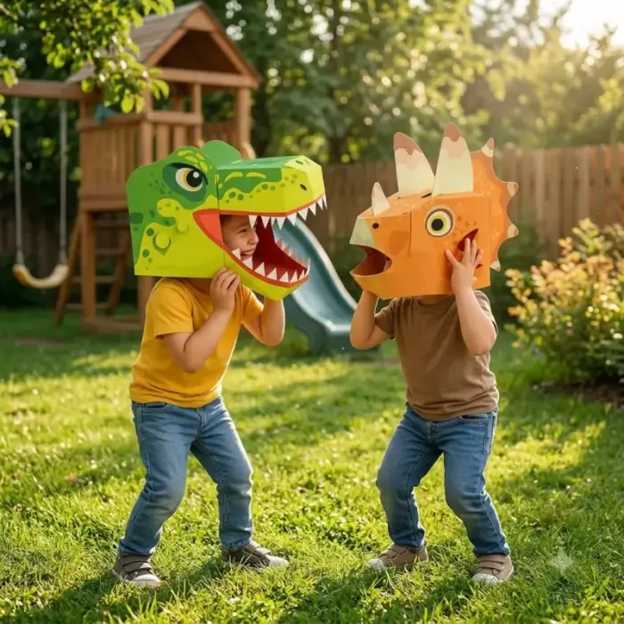 Diy 3d Paper Mask Set 3