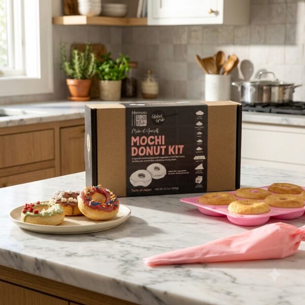 Diy Mochi Donut Kit With Reusable Mold And Glazes (1)