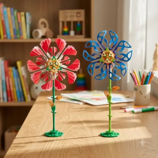 Diy Solar Powered Spinning Flower