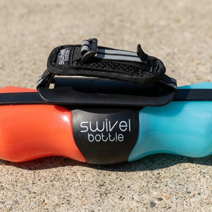 Dual-chamber Swiveling Runner's Water Bottle 1