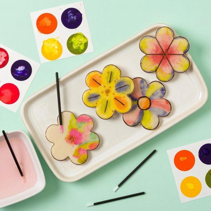 Edible Paint Your Own Marzipan Flowers Kit