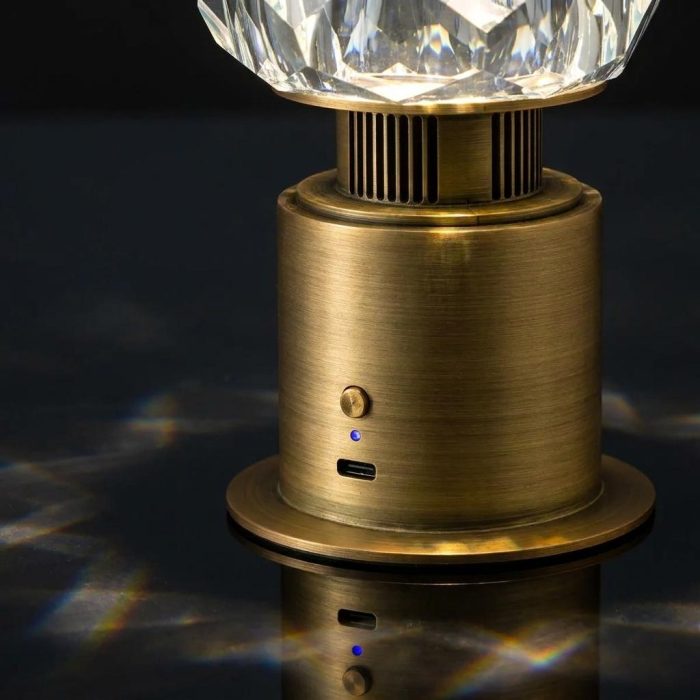Elegant Faceted Crystal Bluetooth Speaker 5