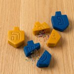 Embossed Dreidel Surprise Marzipan Candies
