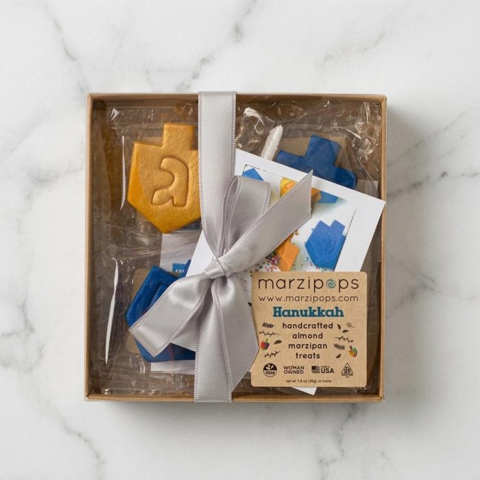 Embossed Dreidel Surprise Marzipan Candies 2