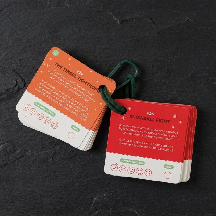 Engaging 100 Fun Things To Do At Christmas Idea Cards 1