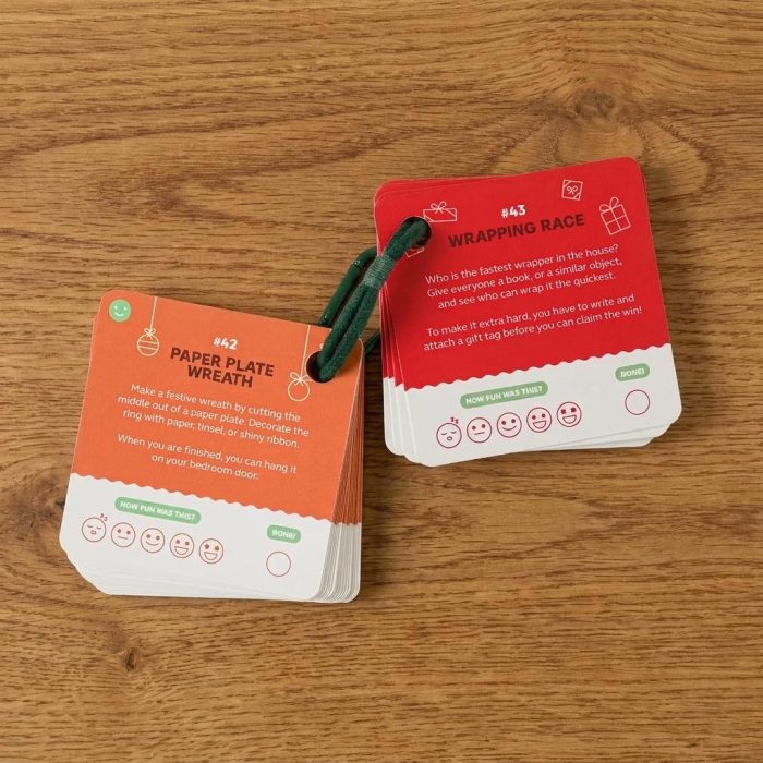 Engaging 100 Fun Things To Do At Christmas Idea Cards 2