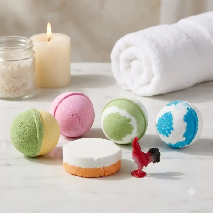 Farm Educational Surprise Bath Fizzies - Set Of 5
