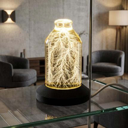 Fascinating Lightning In A Bottle Sculpture