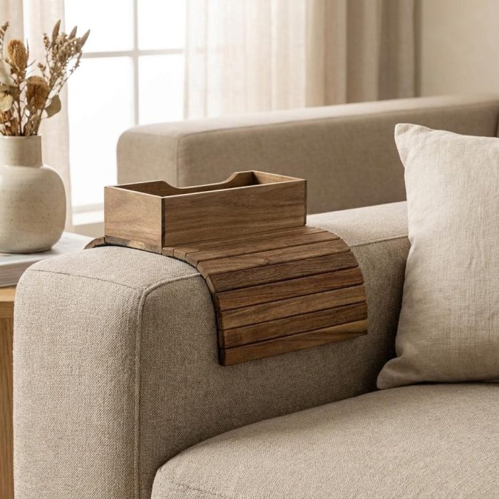 Flexible Wooden Couch Caddy 3
