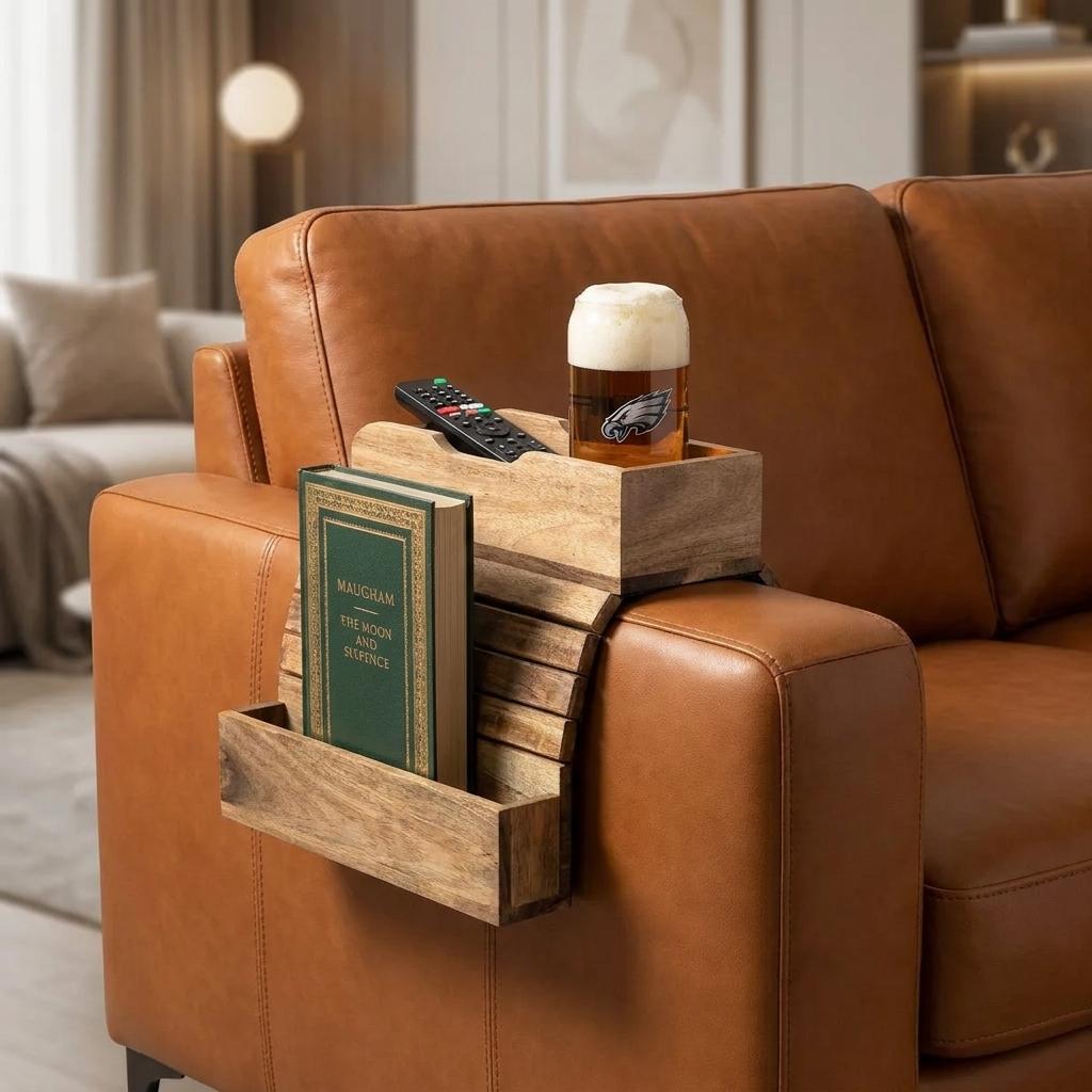 Flexible Wooden Couch Caddy Flexible Wooden Couch Caddy