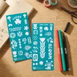 Flower_power Washable Tattoo Pen & Stencil Kit