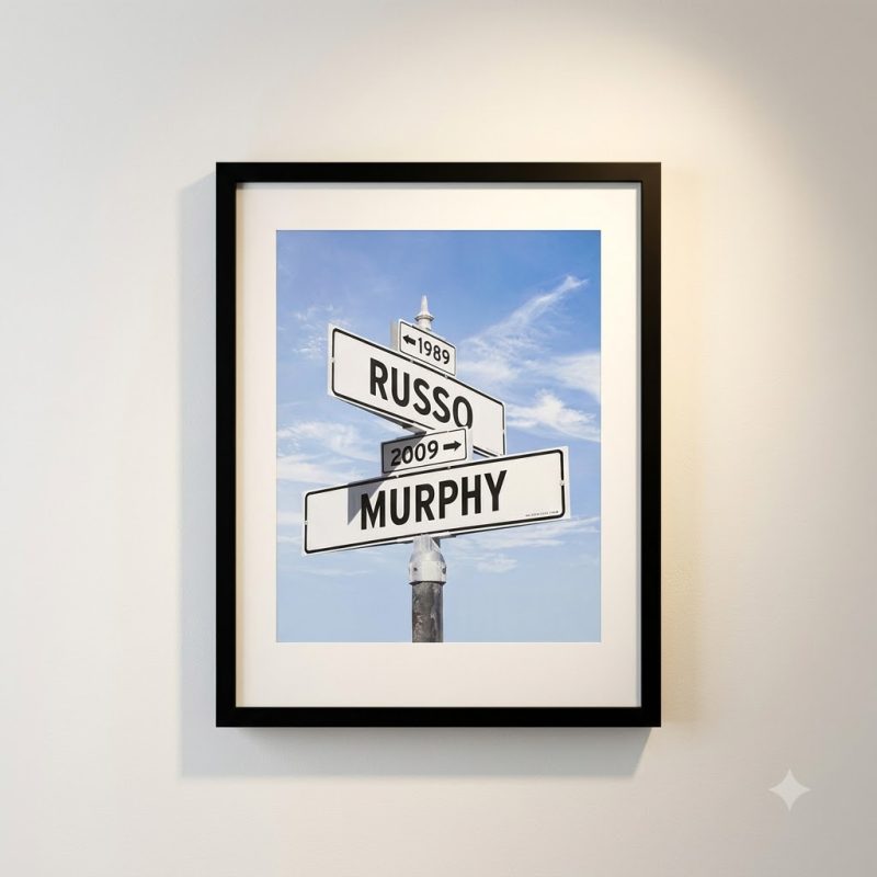 Framed Intersection Of Love - Photo Print