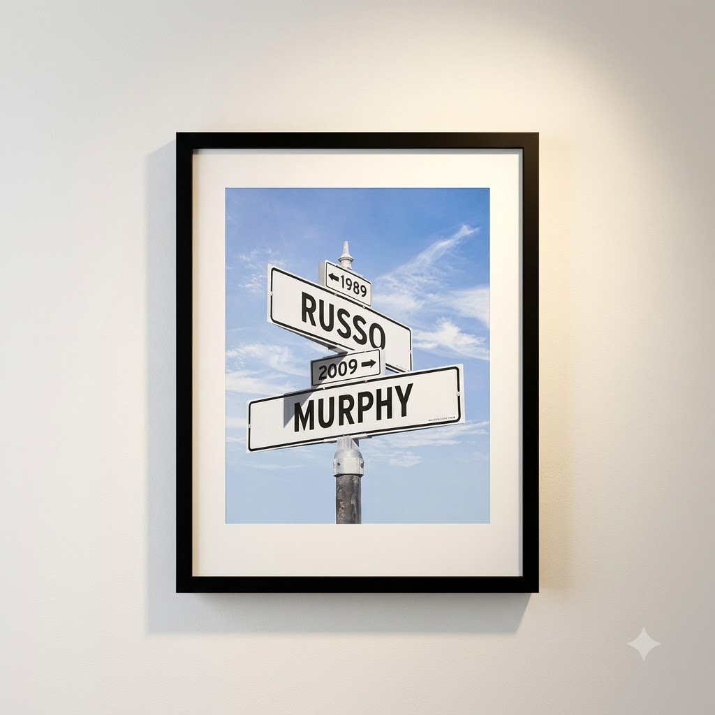 Framed Intersection Of Love - Photo Print Framed Intersection Of Love - Photo Print