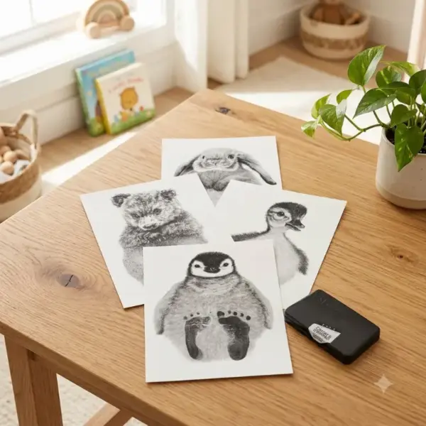 Furry Feet Baby Footprint Kit (3)