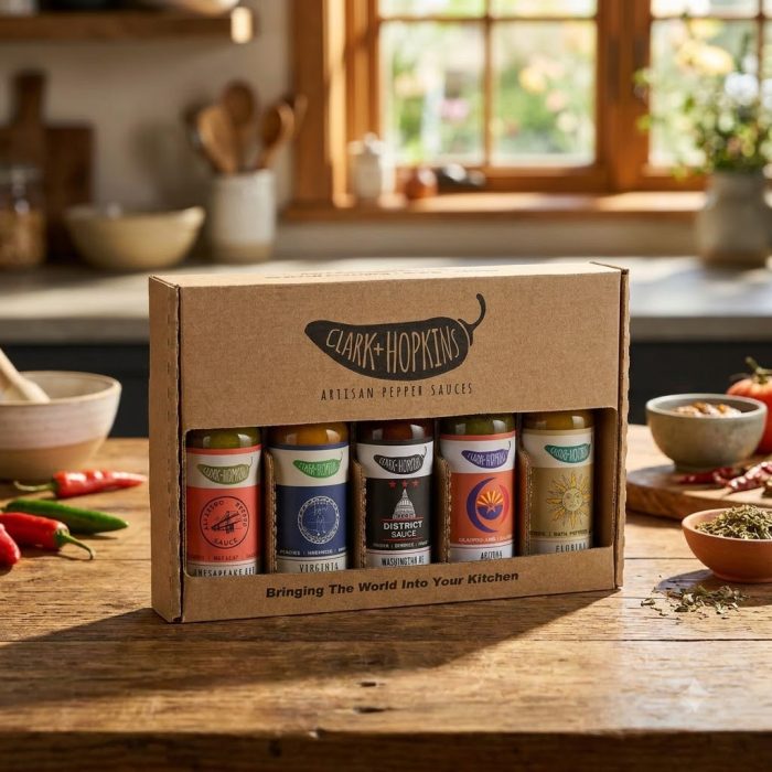 Gourmet Hot Sauces Of America Gift Box (1)