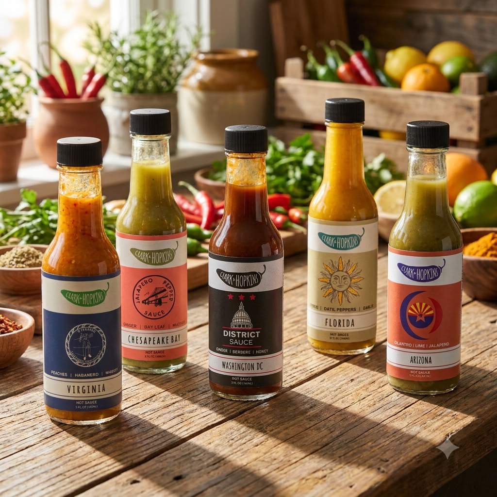 Gourmet Hot Sauces Of America Gift Box (2) Gourmet Hot Sauces Of America Gift Box (2)