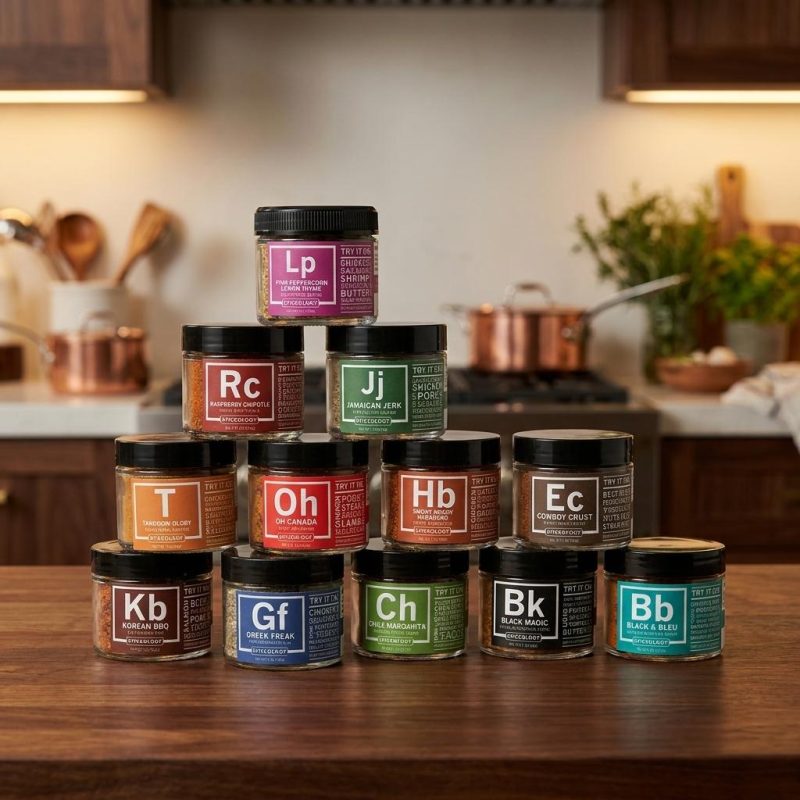 Gourmet Periodic Table Of Flavor Rub Set