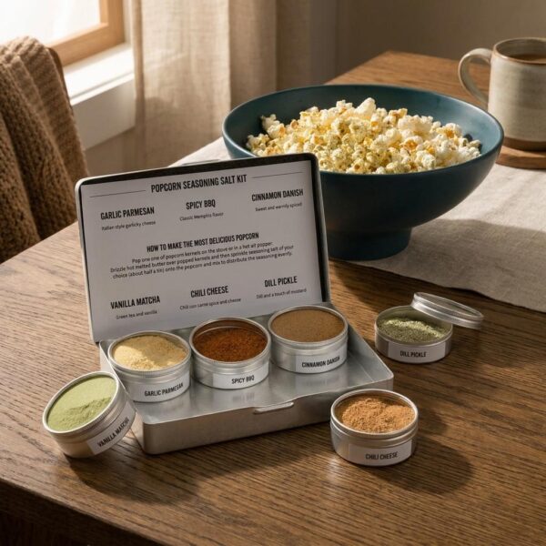 Gourmet Ultimate Popcorn Seasoning Salt Sampler Tin