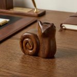 Hand-carved Wooden Snail Eyeglass Holder 1