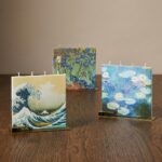 Hand-painted Claude Monet Water Lilies Flat Candle 3