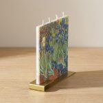 Hand-painted Vincent Van Gogh Irises Flat Candle 1