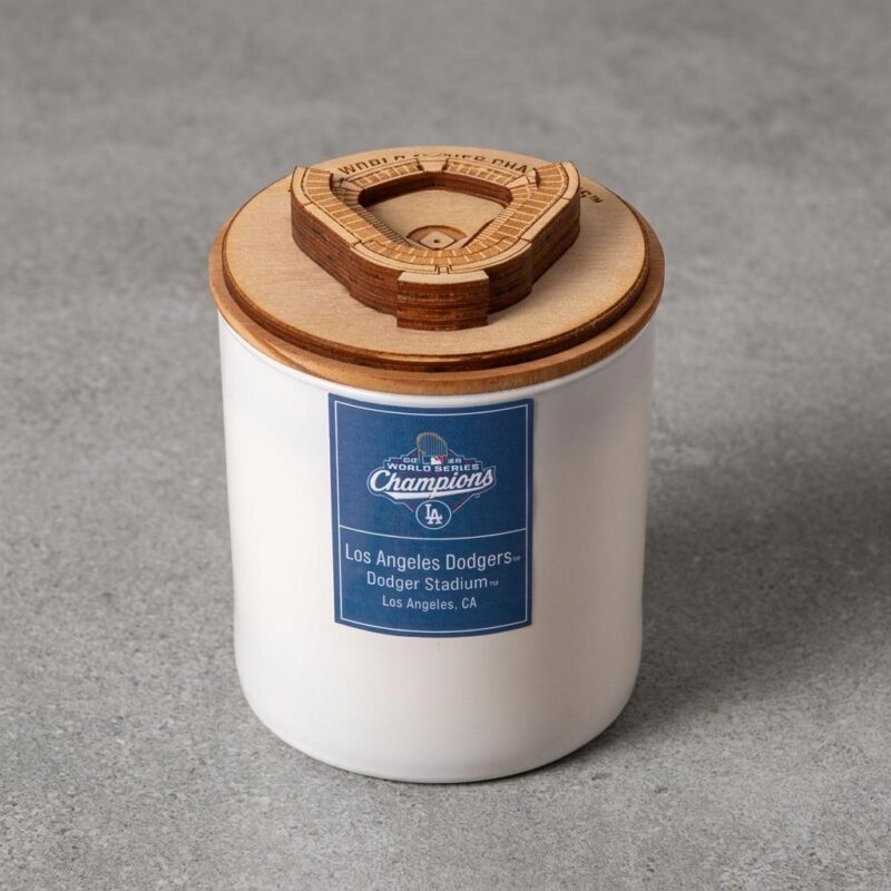 Hand-poured Dodgers' 2025 World Series Champions Candle