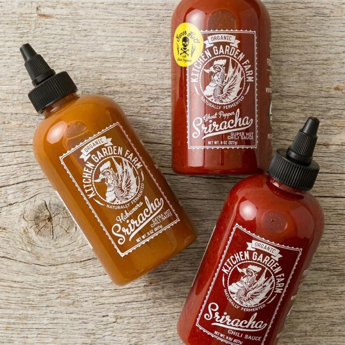 Handcrafted Artisan Sriracha Trio Set 1