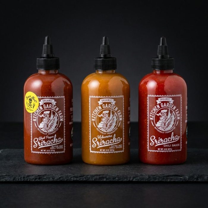 Handcrafted Artisan Sriracha Trio Set 2