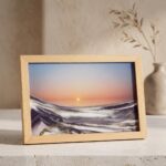 Handcrafted Austrian Sunset Scene Sand Art 1