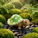 Handcrafted Bamboo Mushroom Garden Turtle