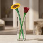 Handcrafted Glass Perennial Joy Sunflower Sculpture 3