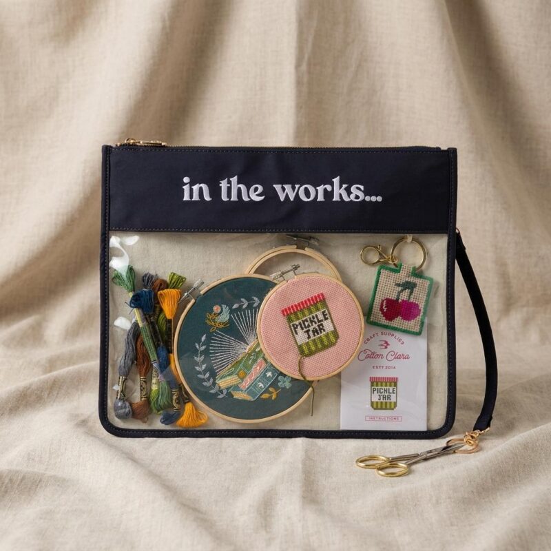 Handcrafted In The Works Needlecraft Pouch