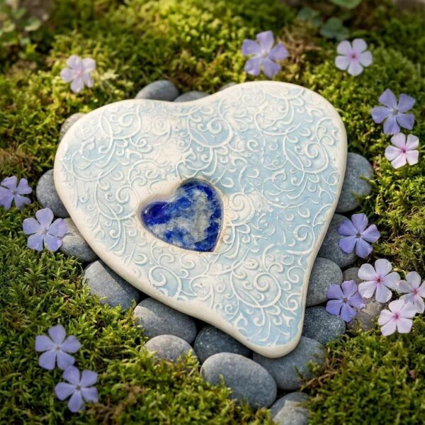 Handcrafted Lace Heart Butterfly Puddler