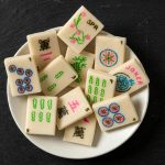 Handcrafted Marzipan Mahjong Candy Gift Set