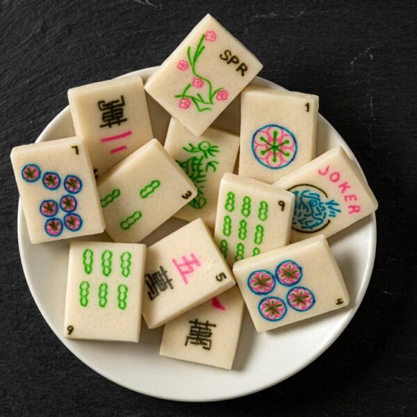 Handcrafted Marzipan Mahjong Candy Gift Set