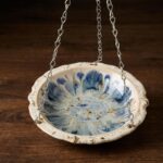 Handcrafted Stoneware Blue-jay Inspired Bird Feeder 1