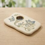 Handcrafted Stoneware Morning Glory Butterfly Puddler 3