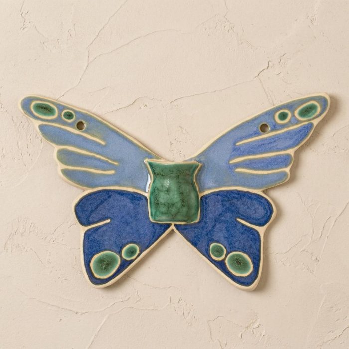 Handmade Ceramic Butterfly Wall Vase 2
