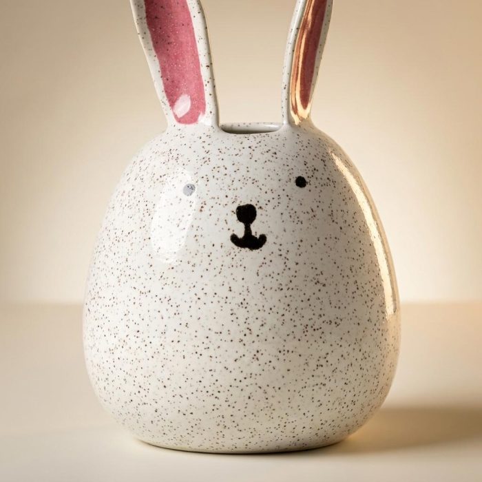 Handmade Ceramic Happy Bunny Vase 1