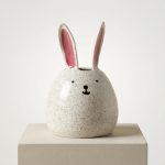 Handmade Ceramic Happy Bunny Vase 2