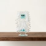 Handmade Glass Yuletide Yeti - Hand Blown 1