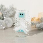 Handmade Glass Yuletide Yeti - Hand Blown