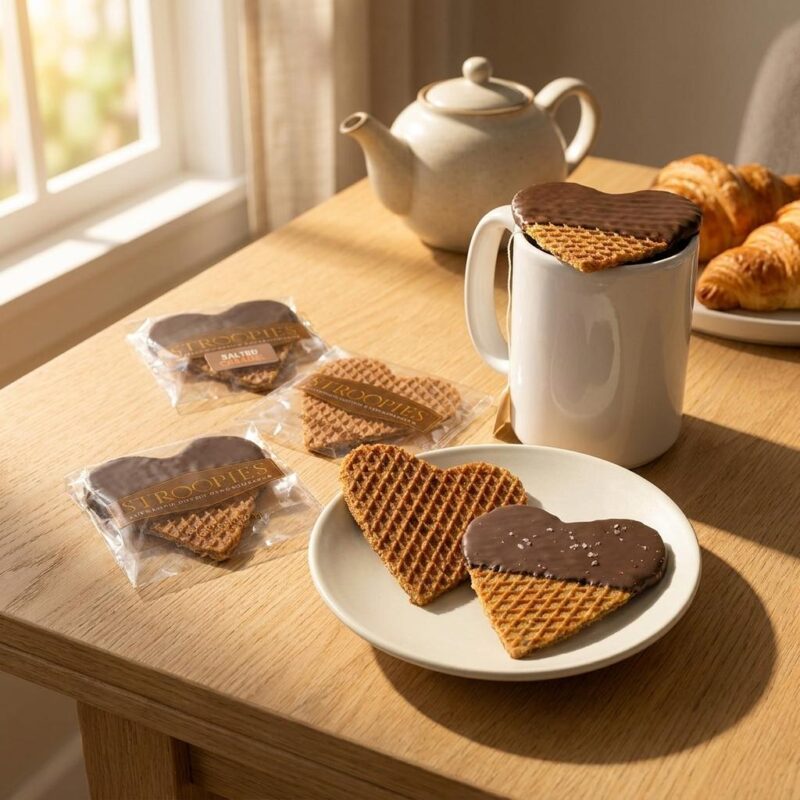 Handmade Heart-shaped Stroopwafel Gift Set